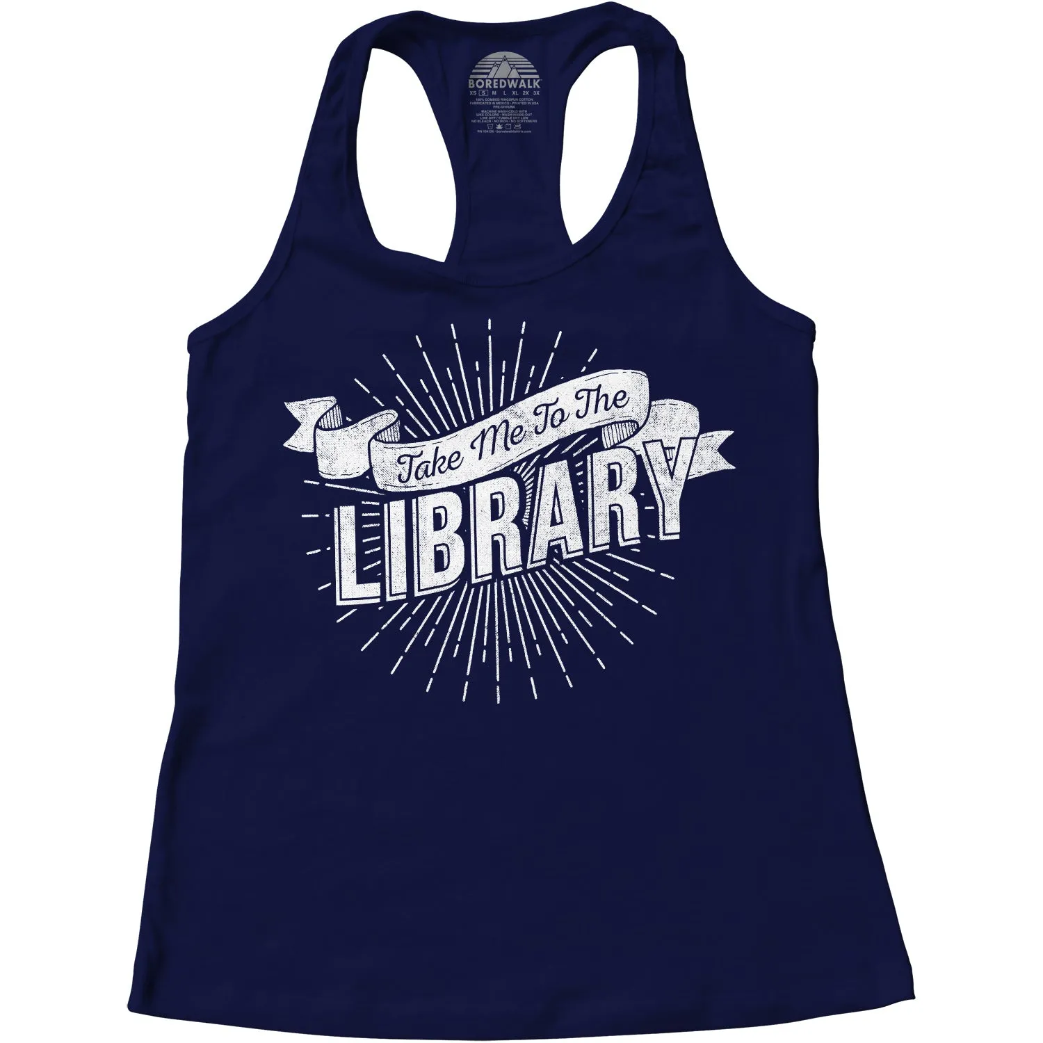 Women's Take Me To The Library Racerback Tank Top