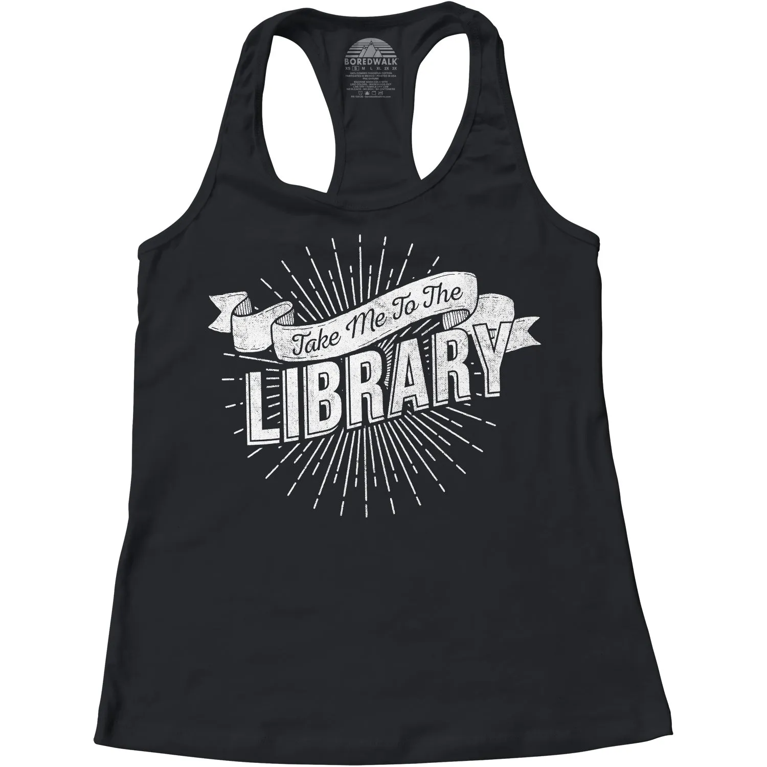 Women's Take Me To The Library Racerback Tank Top