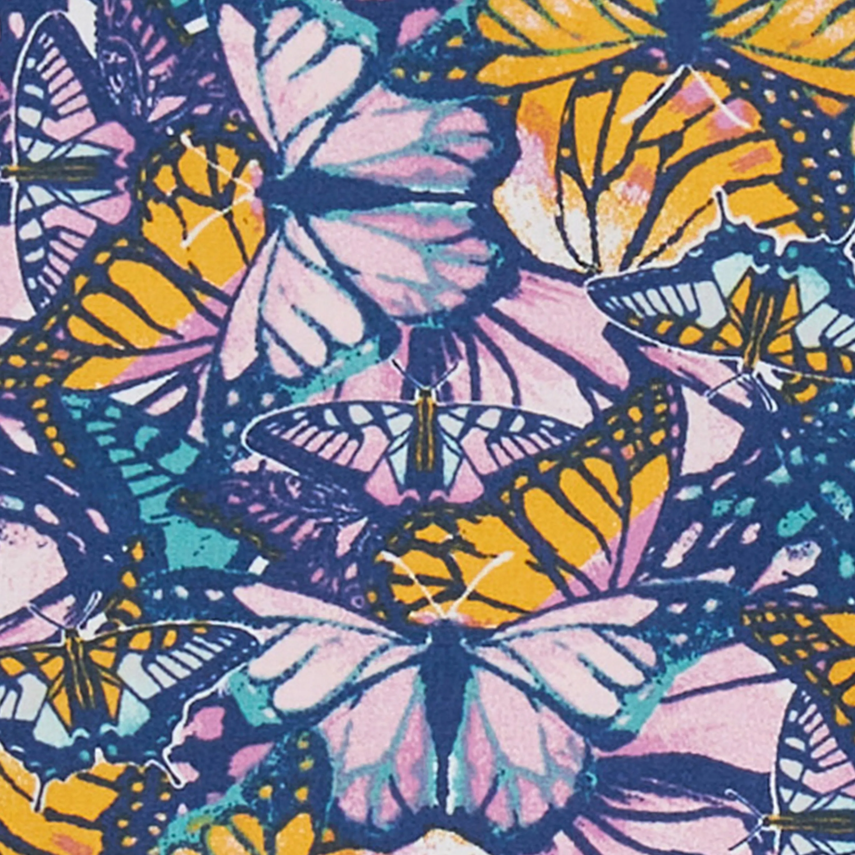Wrangler Girl's Butterfly Print Western Snap Purple Multi Shirt