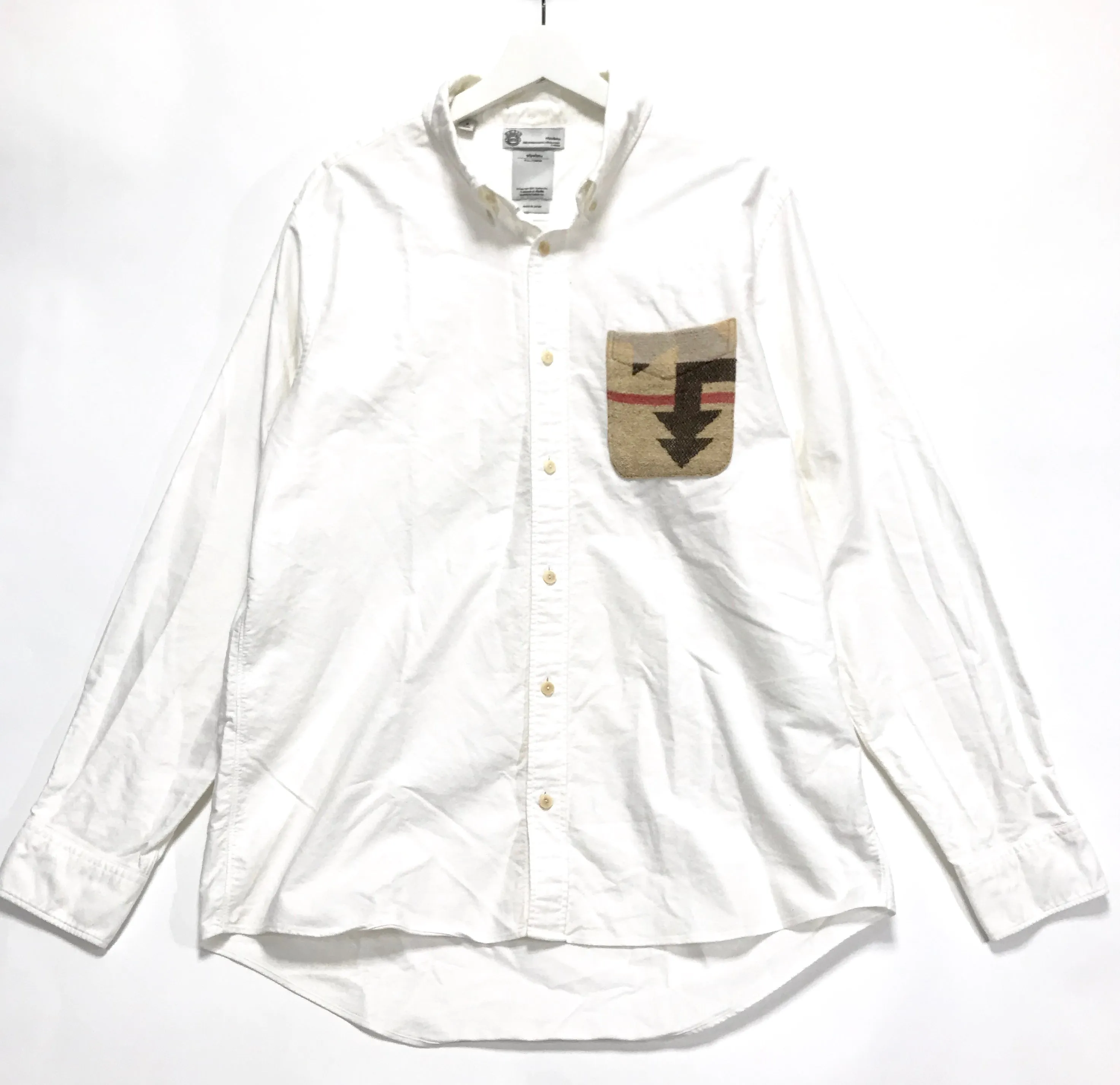 [XL] Visvim 16AW V V Native Blanket Pocket Shirt L/S Giza White