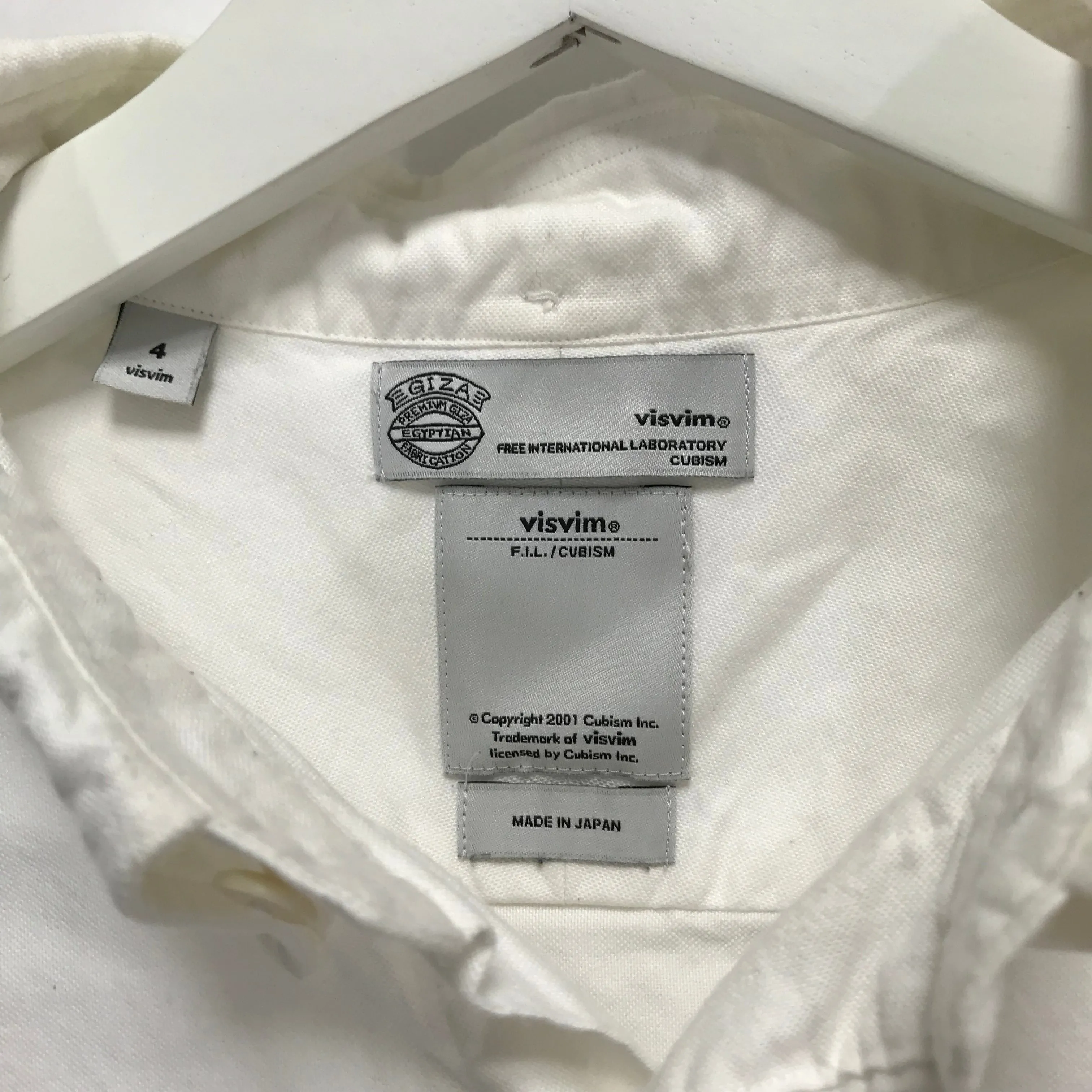 [XL] Visvim 16AW V V Native Blanket Pocket Shirt L/S Giza White
