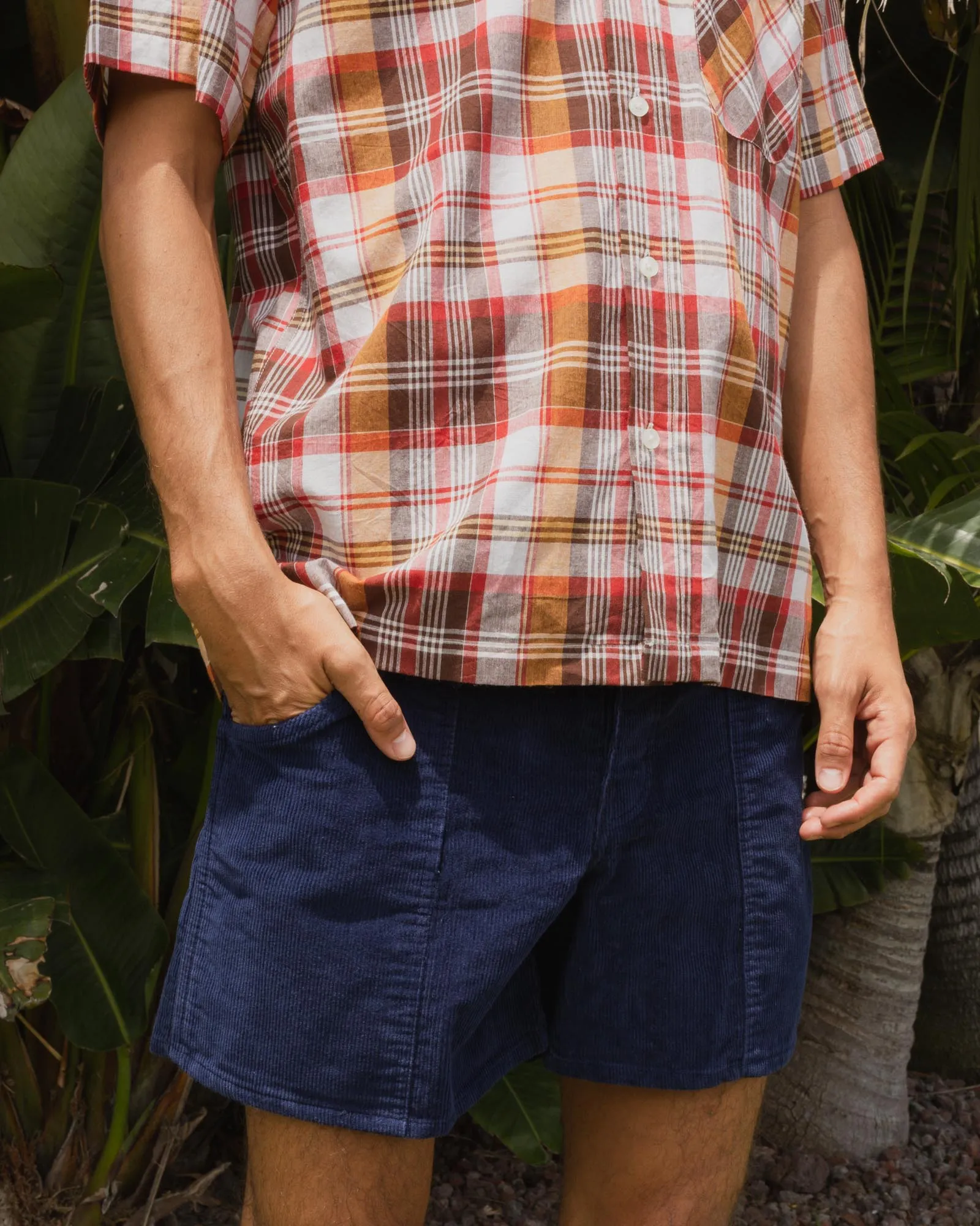 Yellow Rat Madras Shirt- Brown