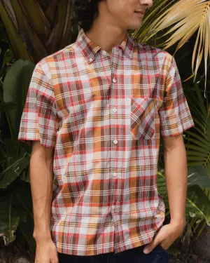 Yellow Rat Madras Shirt- Brown