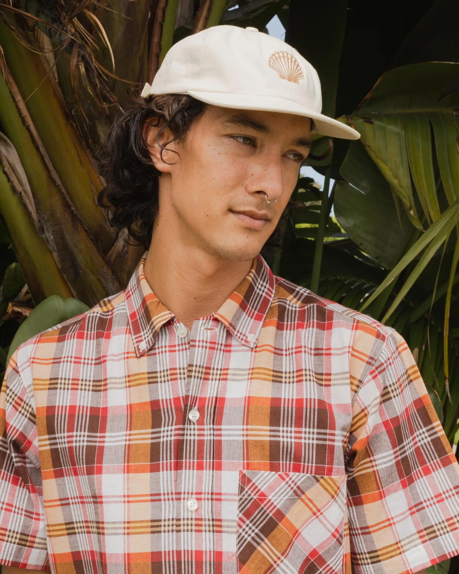 Yellow Rat Madras Shirt- Brown