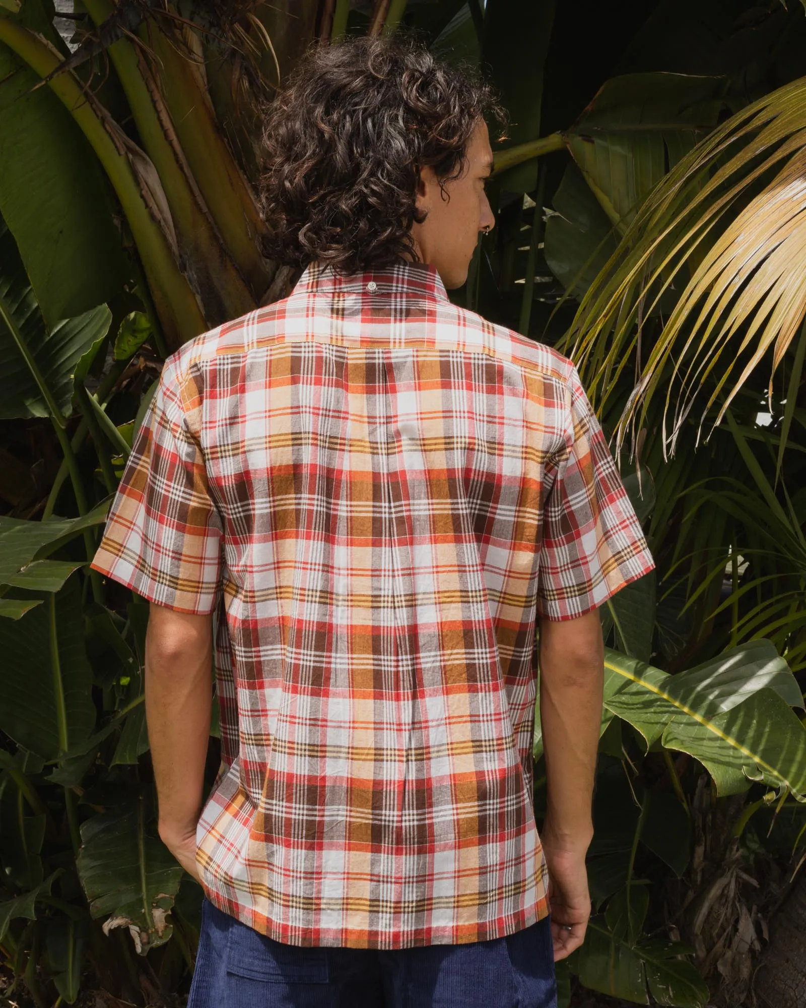 Yellow Rat Madras Shirt- Brown
