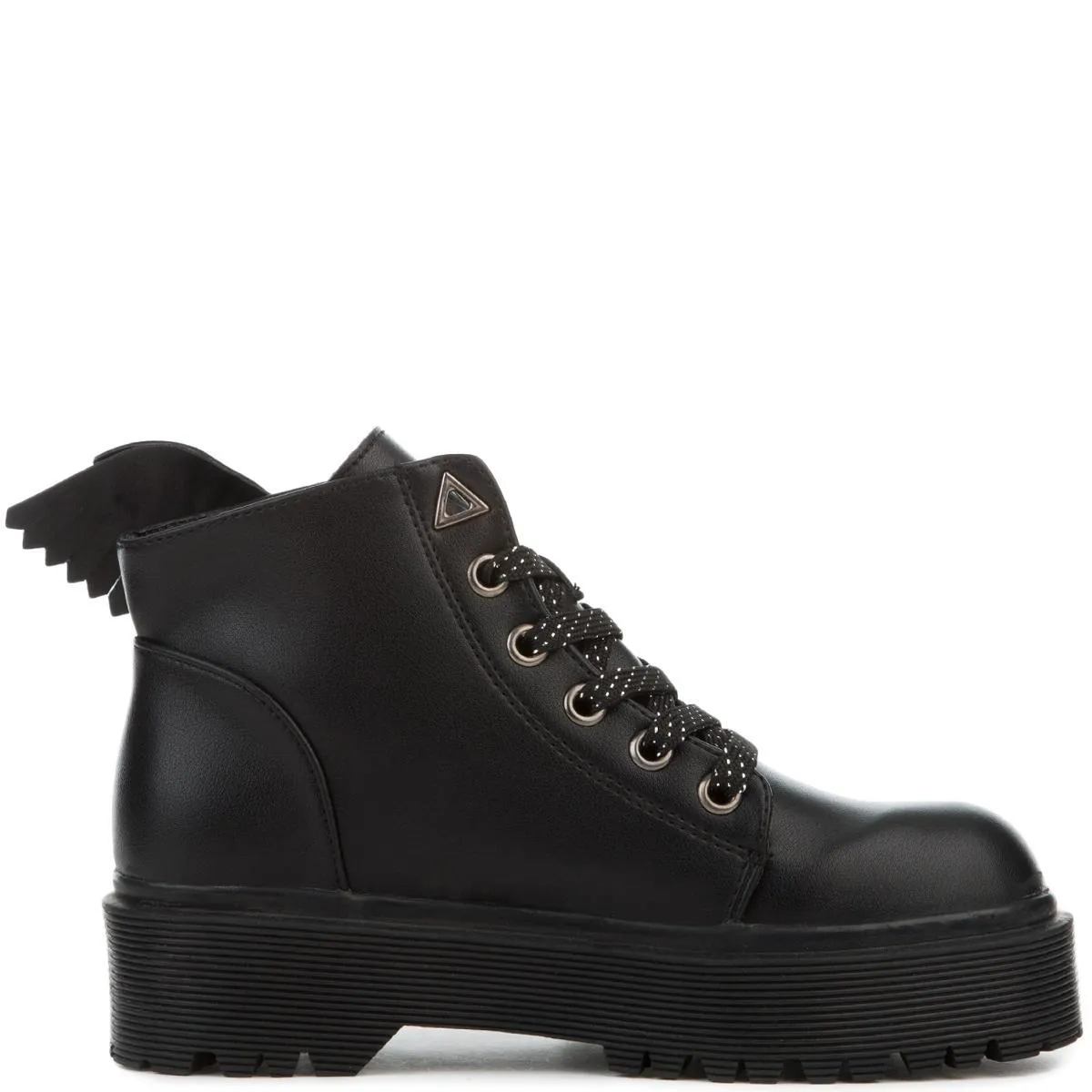 YRU Wings Slayr Angyl Black Boots BLACK