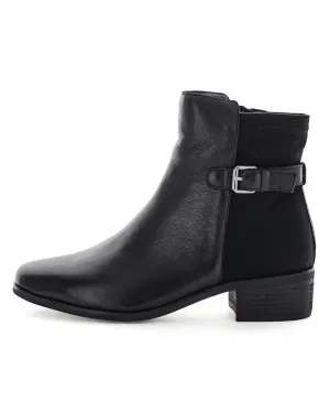 Zola Harol Black Leather Ankle Boots