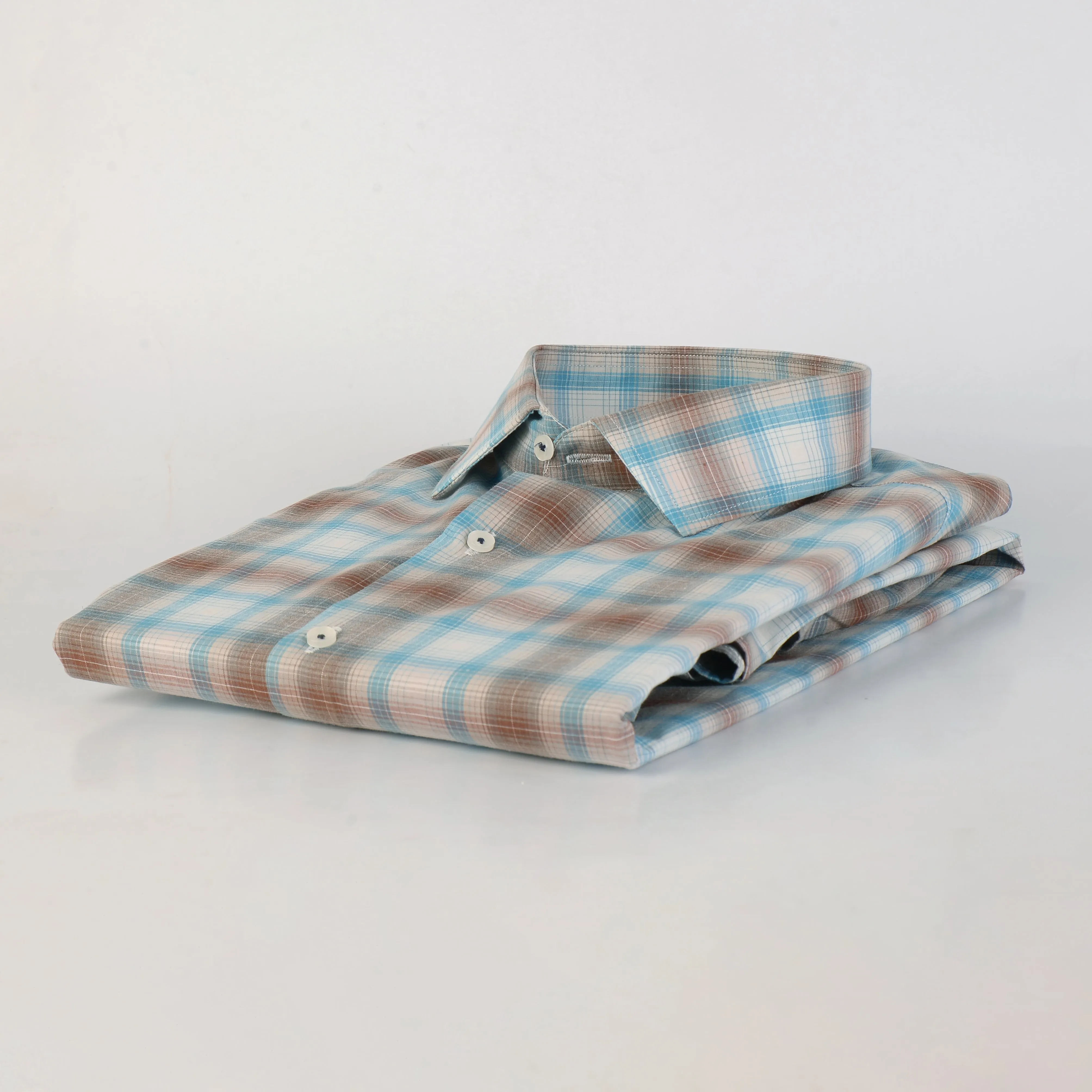 ZR Blue & Brown Checkered Shirt