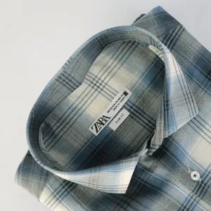 ZR Light Blue Checkered Shirt